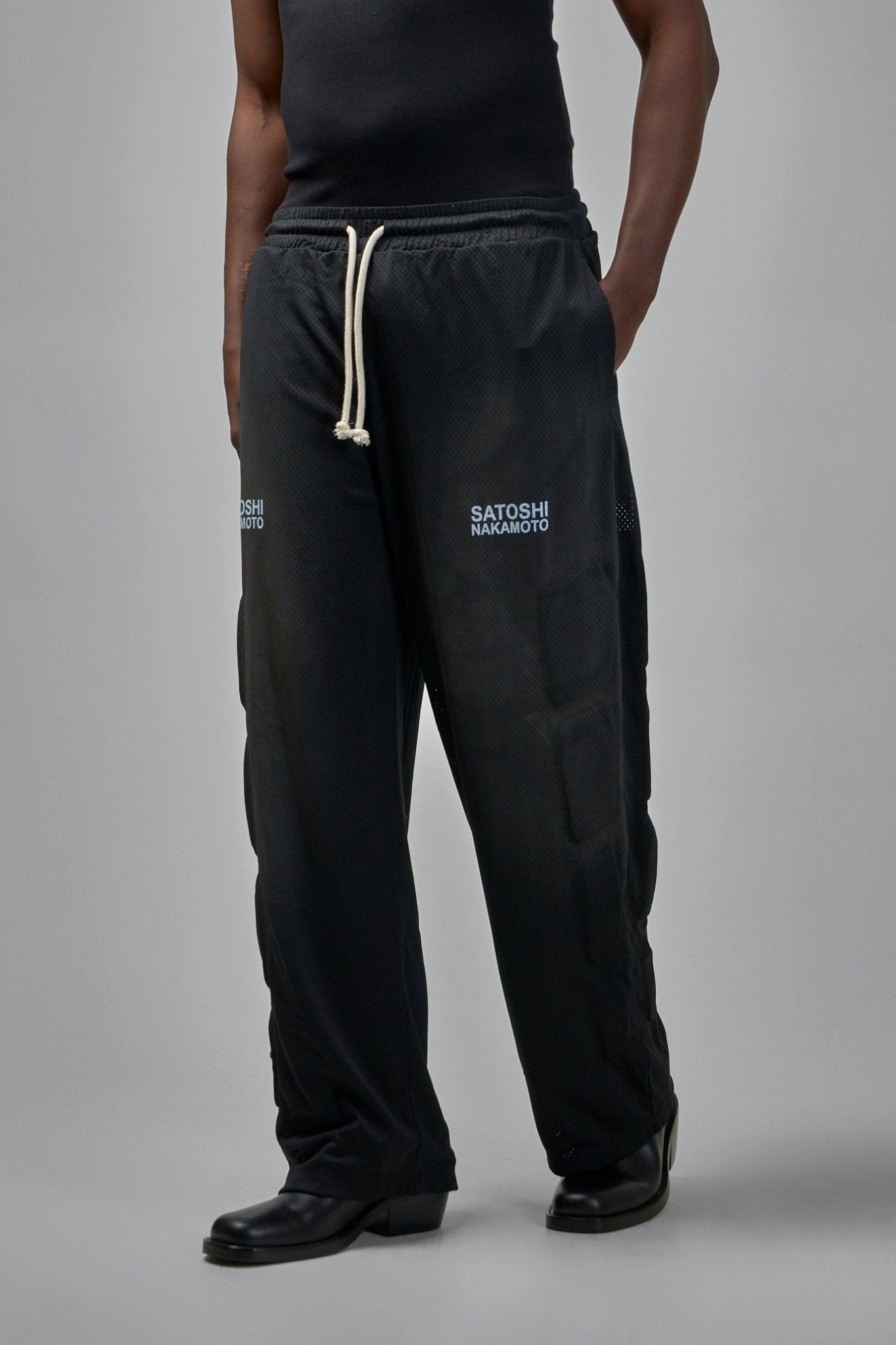 Satoshi Nakamoto - Mesh Moto Lounge Pant - LABELS