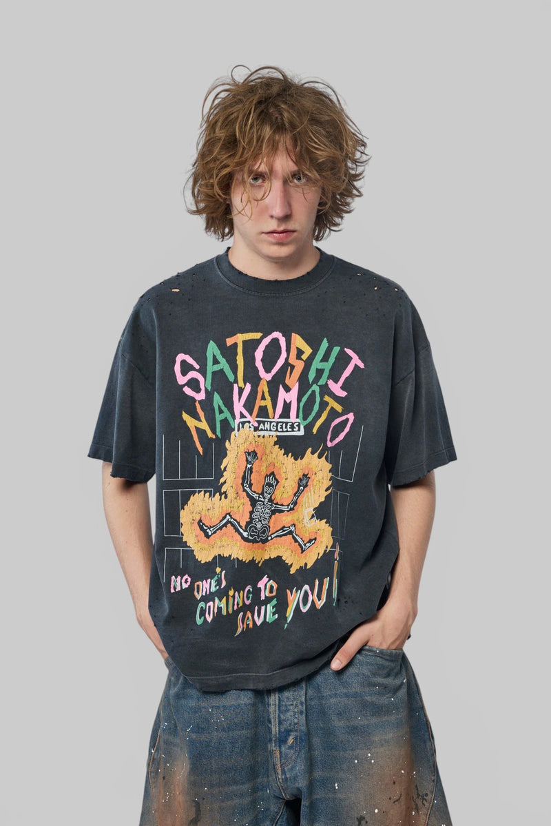Satoshi Nakamoto - No Savior Tee - LABELS