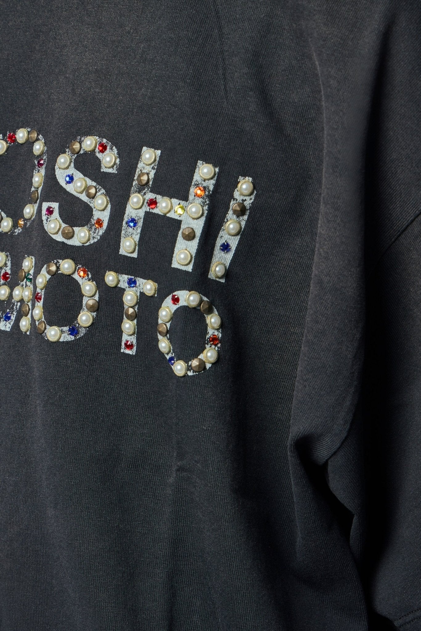 Satoshi Nakamoto - Pearl Studded Logo Tee - LABELS