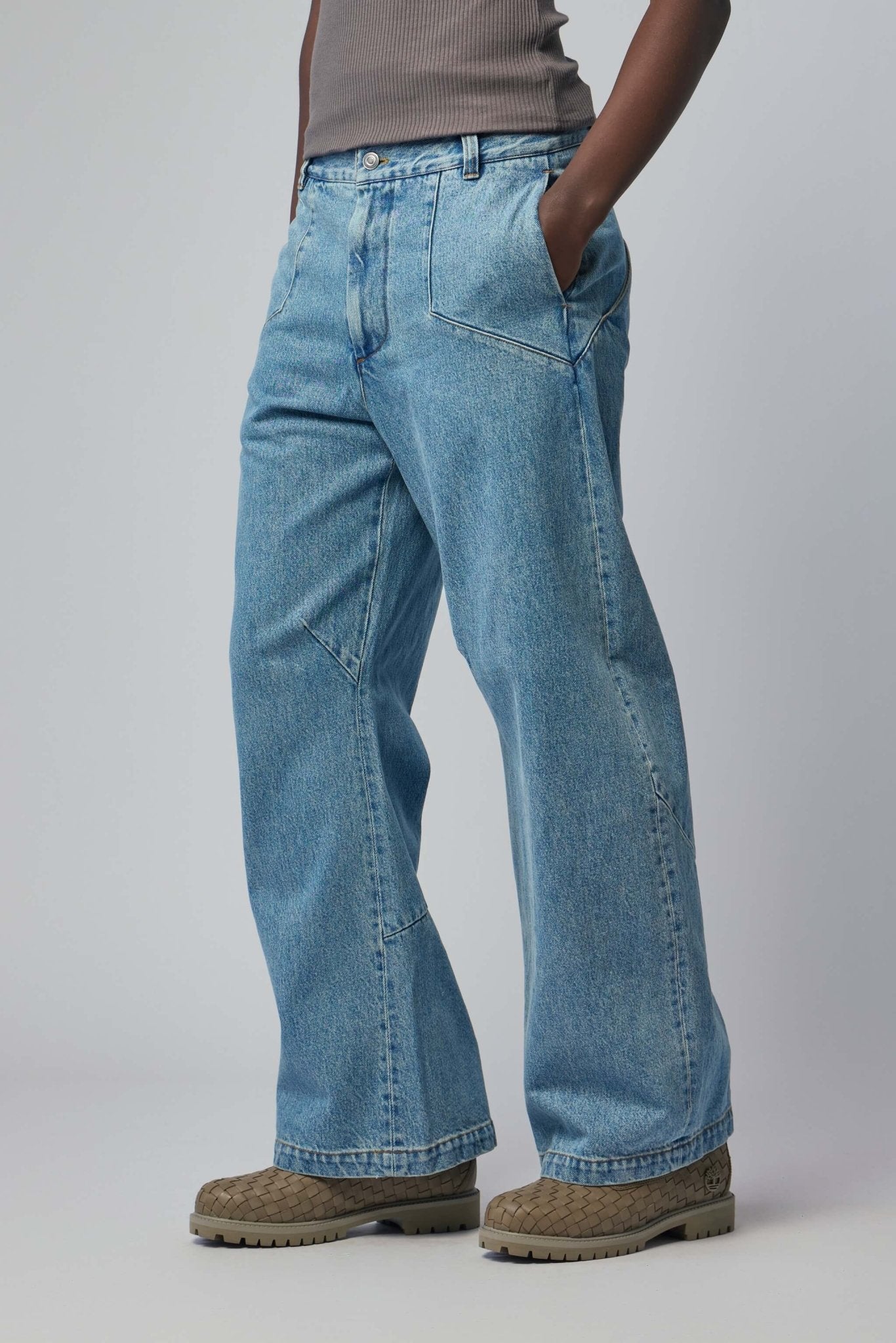 Seventh Wide-Leg Pants - Denim 410 Workwear Jeans – LABELS