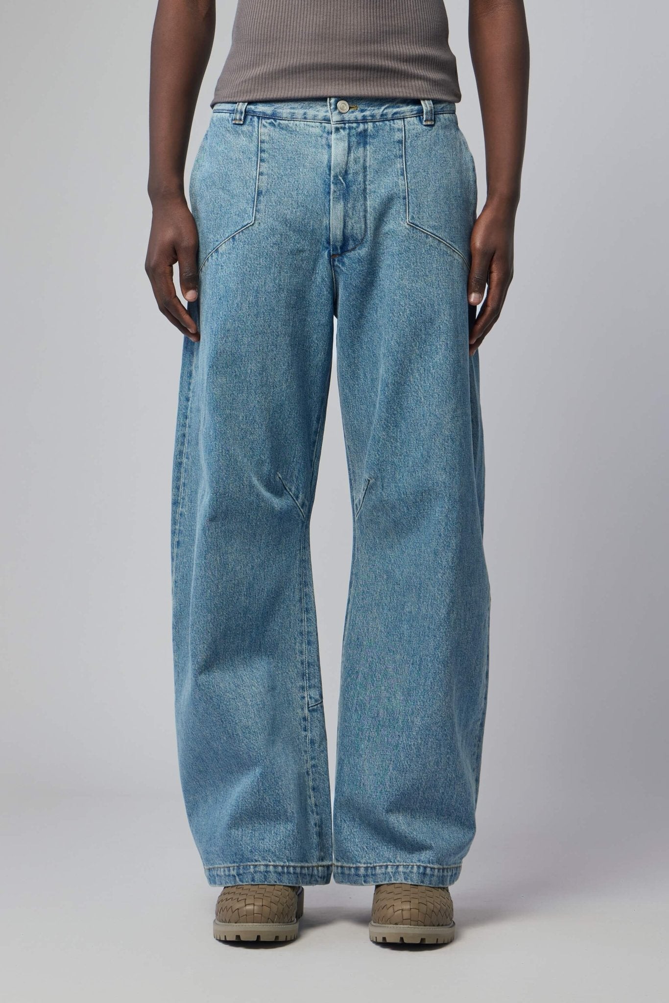【denim】 Seventh Wide-Leg Pants - Denim 410 Workwear Jeans – LABELS