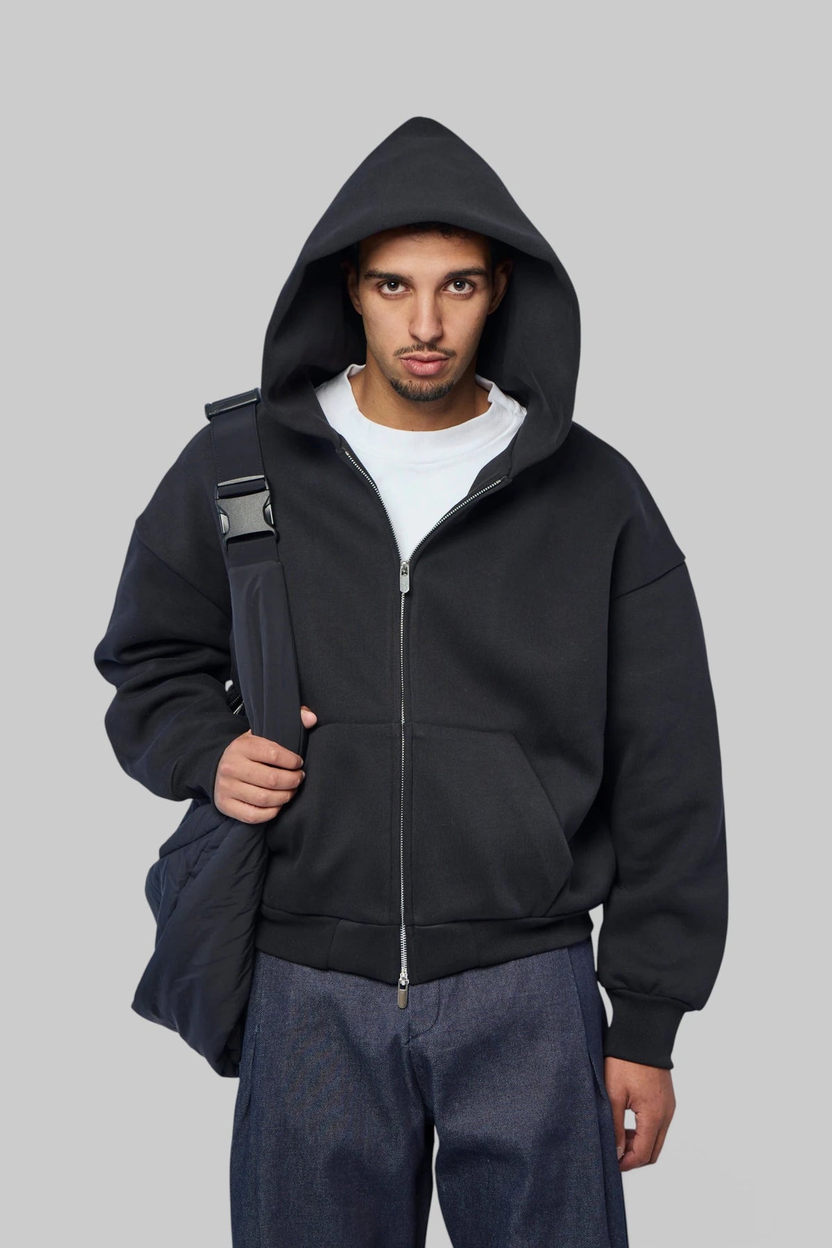 Seventh - Knitted Mens Hooded Zipped Sweater - LABELS