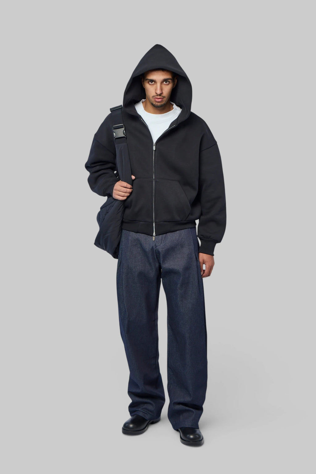 Seventh - Knitted Mens Hooded Zipped Sweater - LABELS