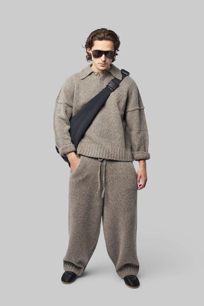 Knitted Mens Polo