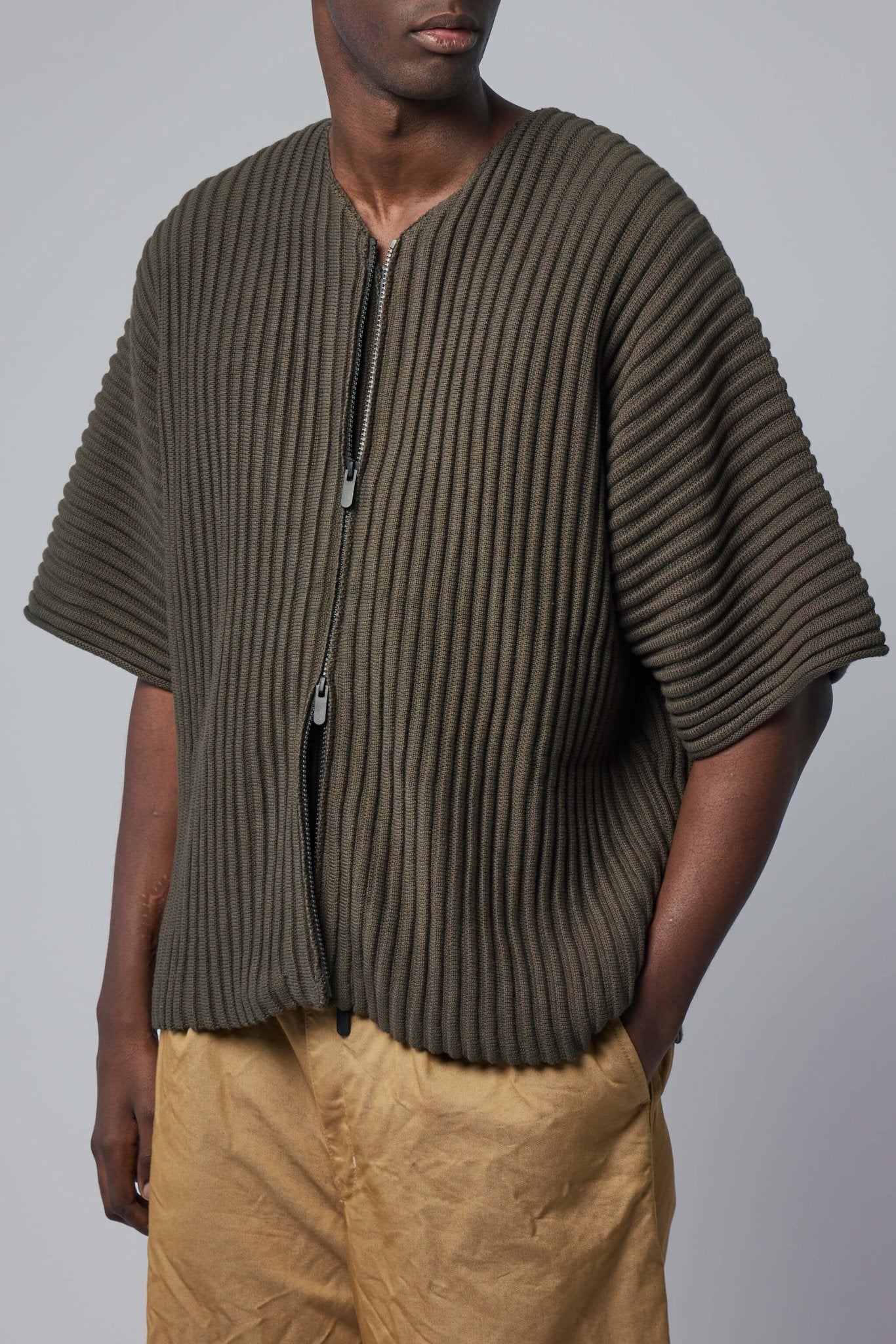 Ribbed Knit Kimono Top – LABELS