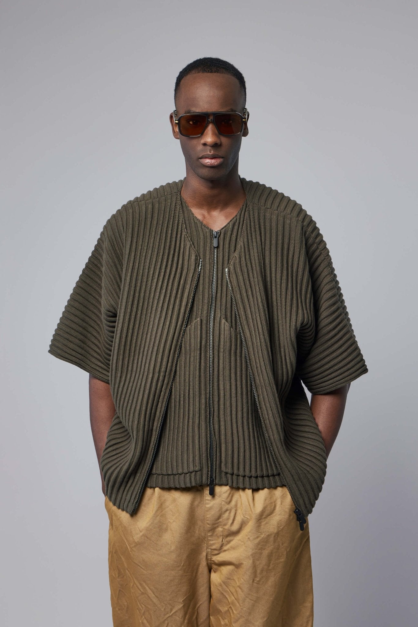 Ribbed Knit Kimono Top – LABELS