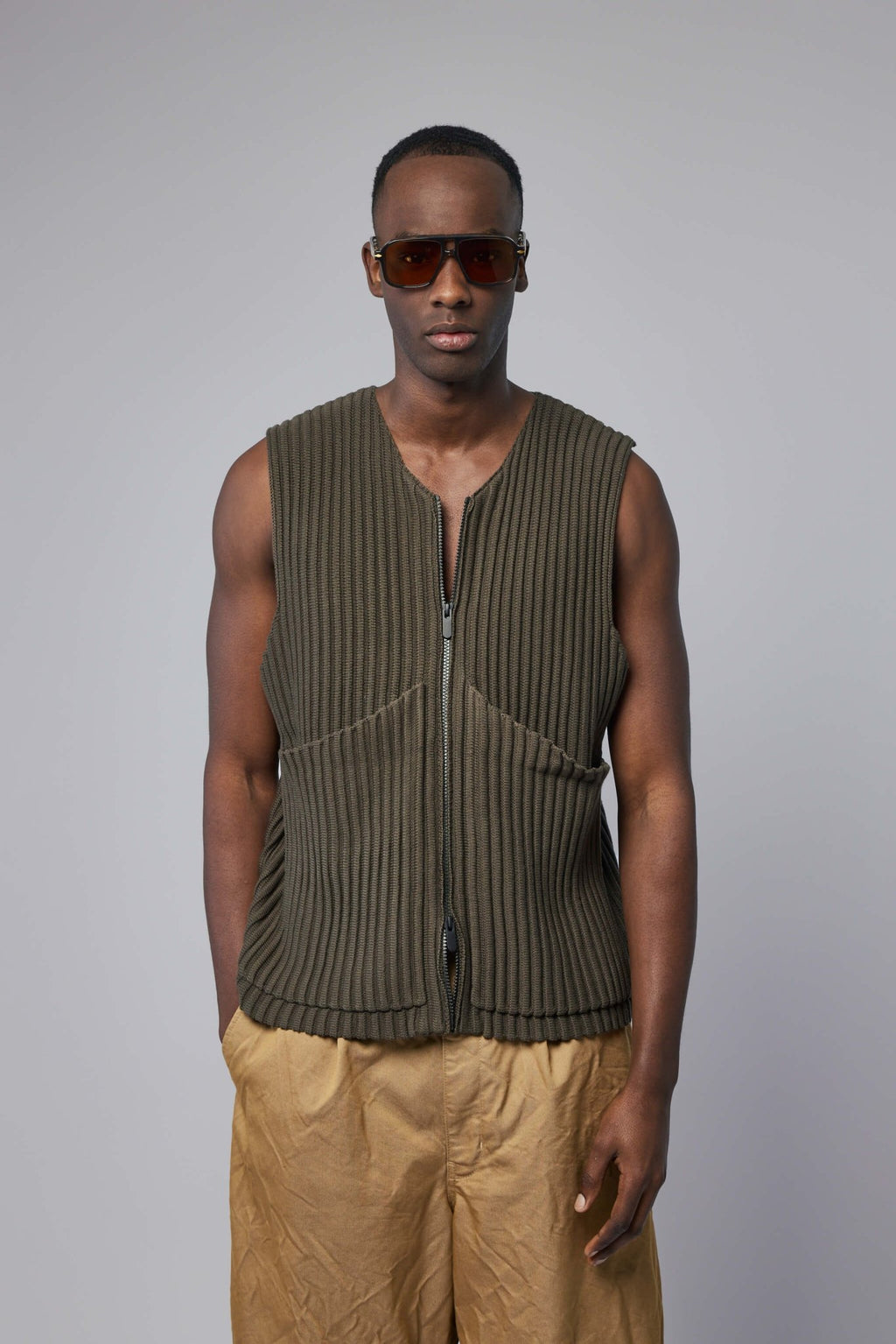 Seventh - Rib Knit Utility Vest - LABELS