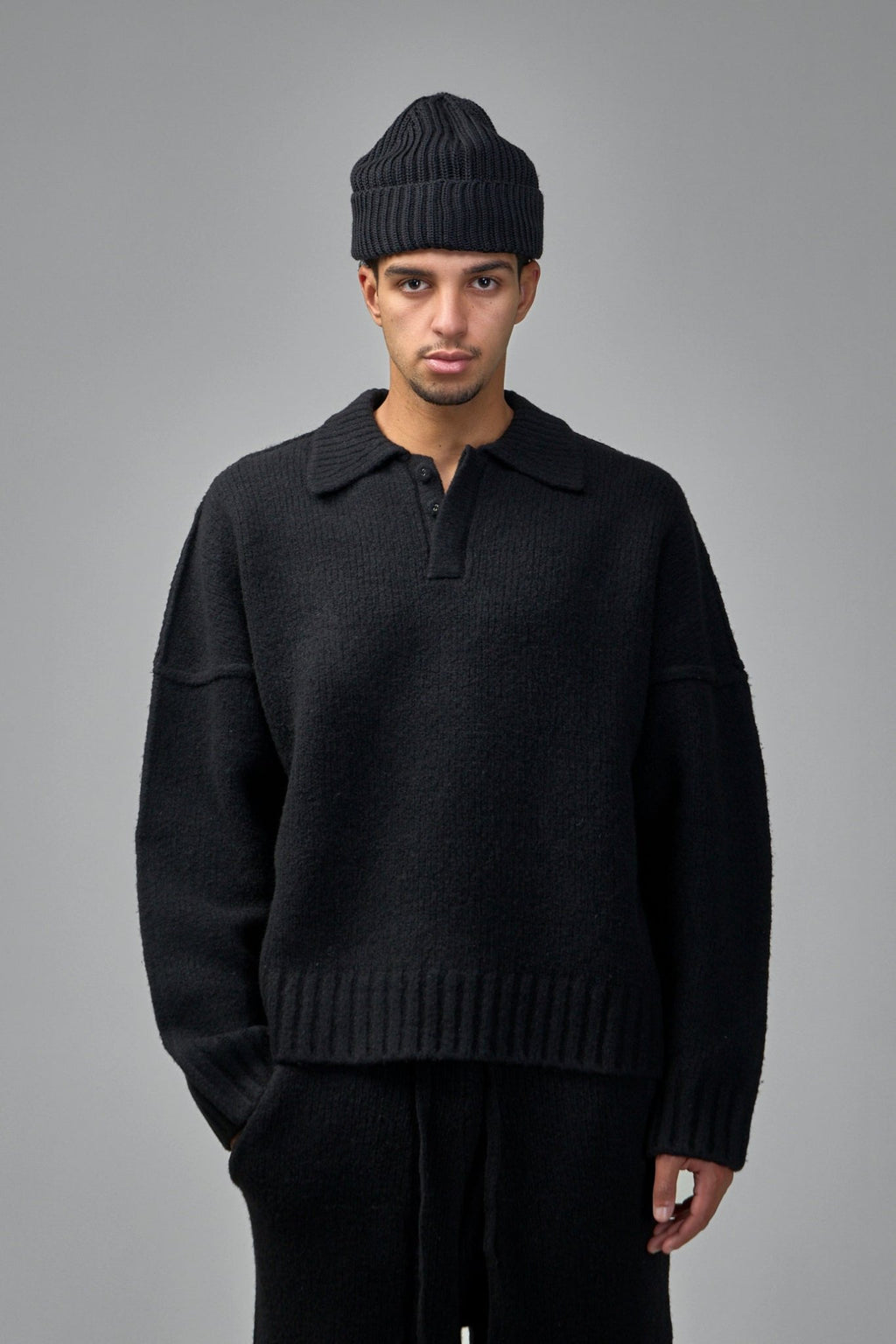 Seventh - Wool Knit Polo Sweater - LABELS