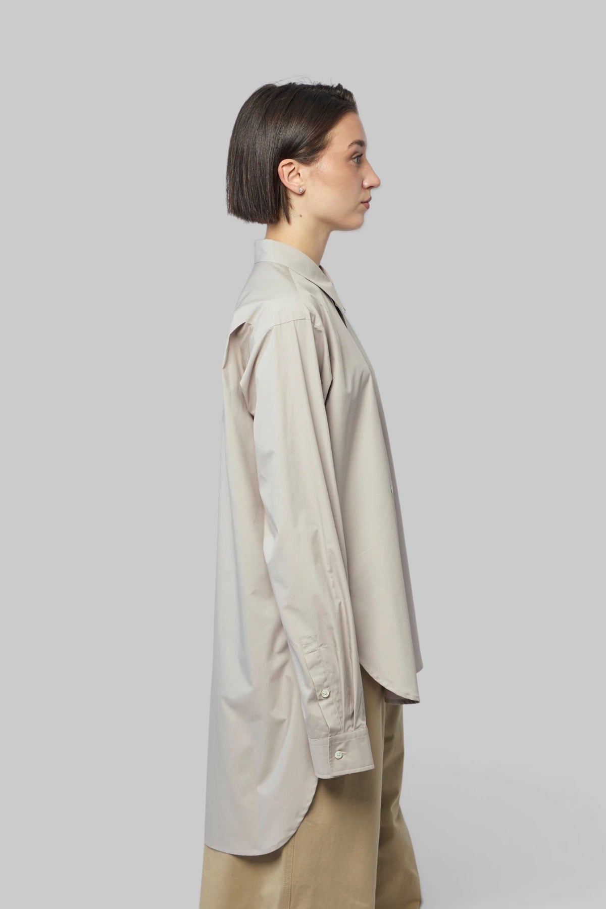 Sofie D'Hoore blouse asymmetrical hem close-up