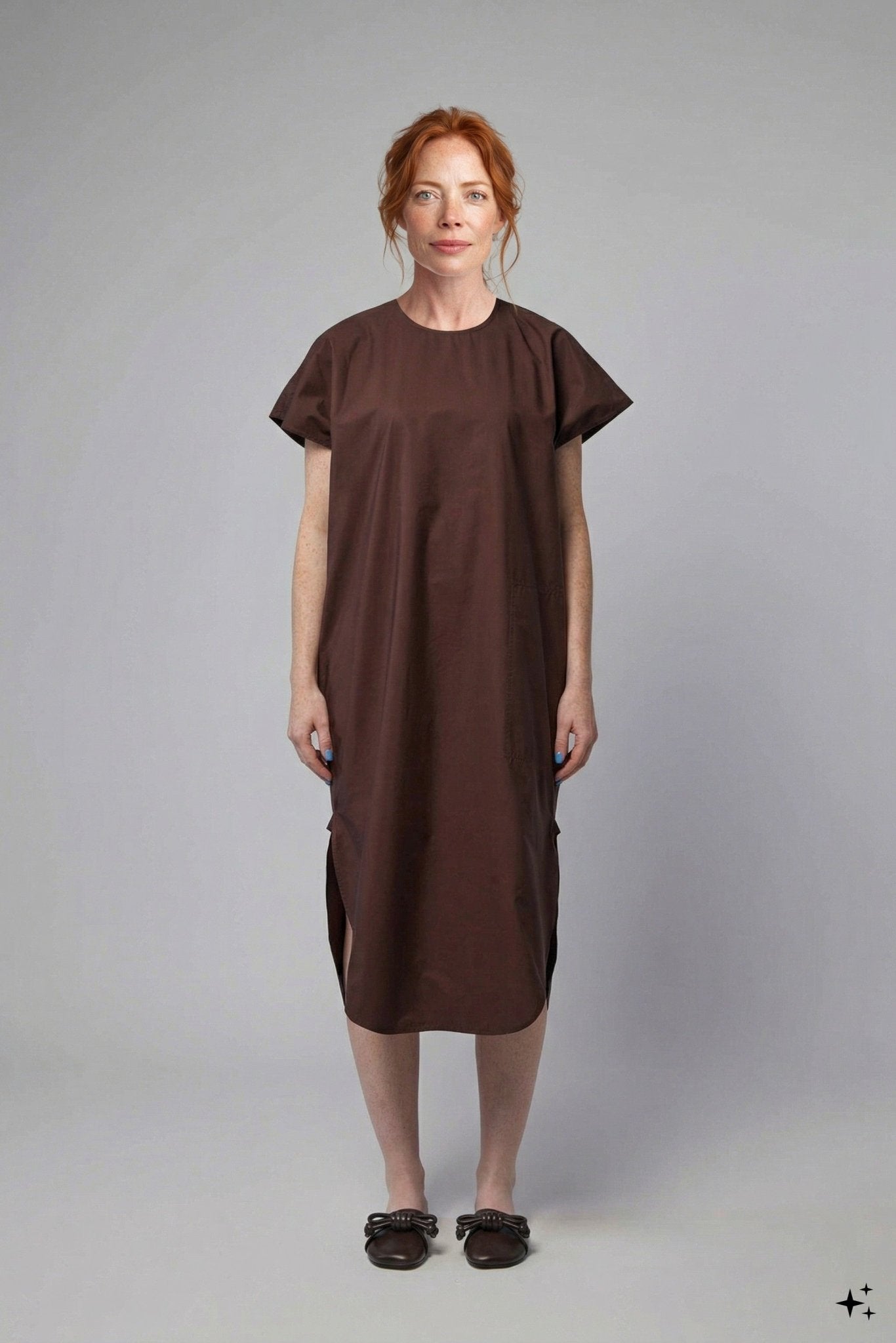 Sofie D'Hoore - Crew Neck S/sl Dress With Curved Hem - LABELS