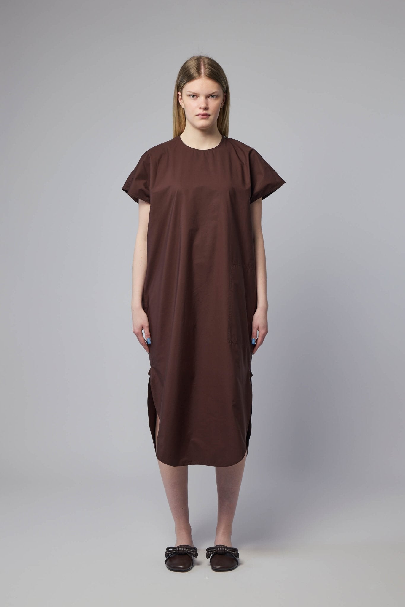 Sofie D'Hoore - Crew Neck S/sl Dress With Curved Hem - LABELS