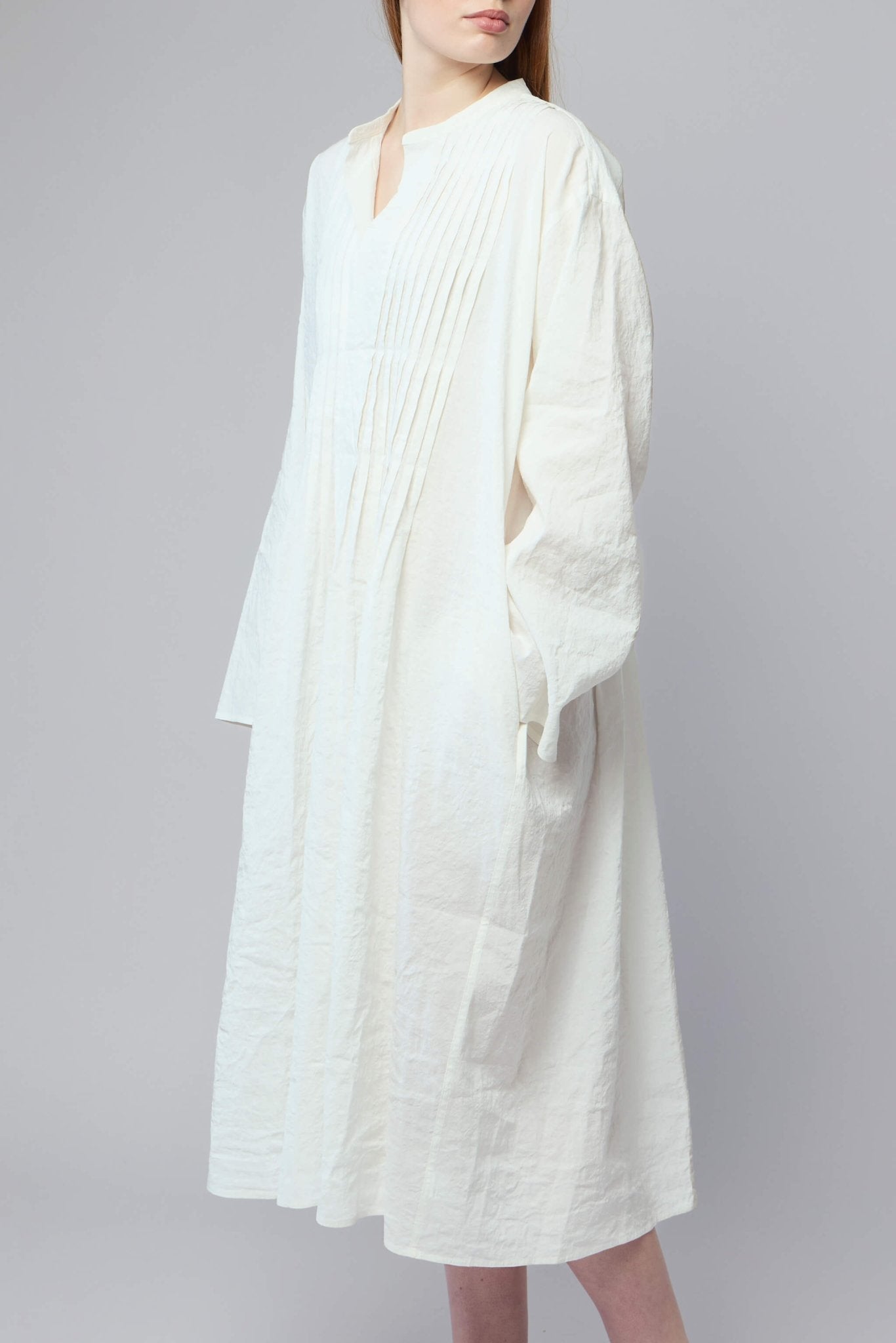 Sofie D'Hoore - Long Sleeve Dress With Pleated Chest - LABELS