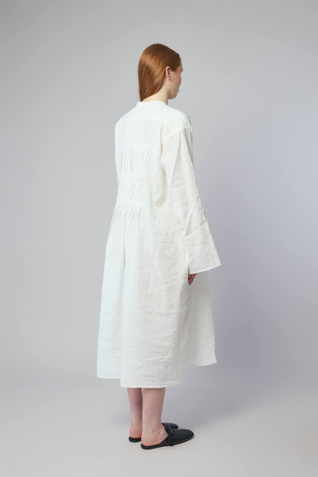 Sofie D'Hoore - Long Sleeve Dress With Pleated Chest - LABELS