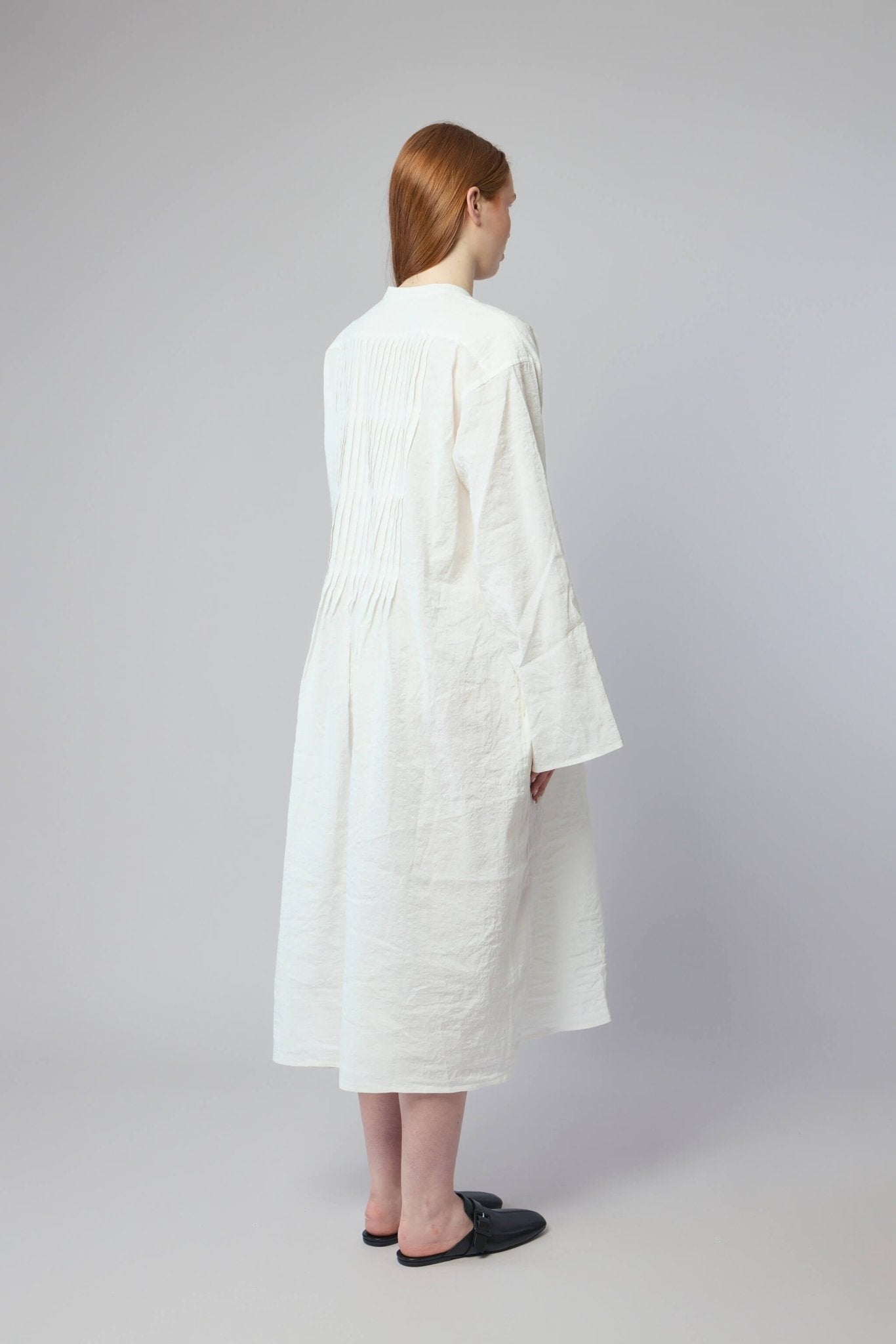 Sofie D'Hoore - Long Sleeve Dress With Pleated Chest - LABELS