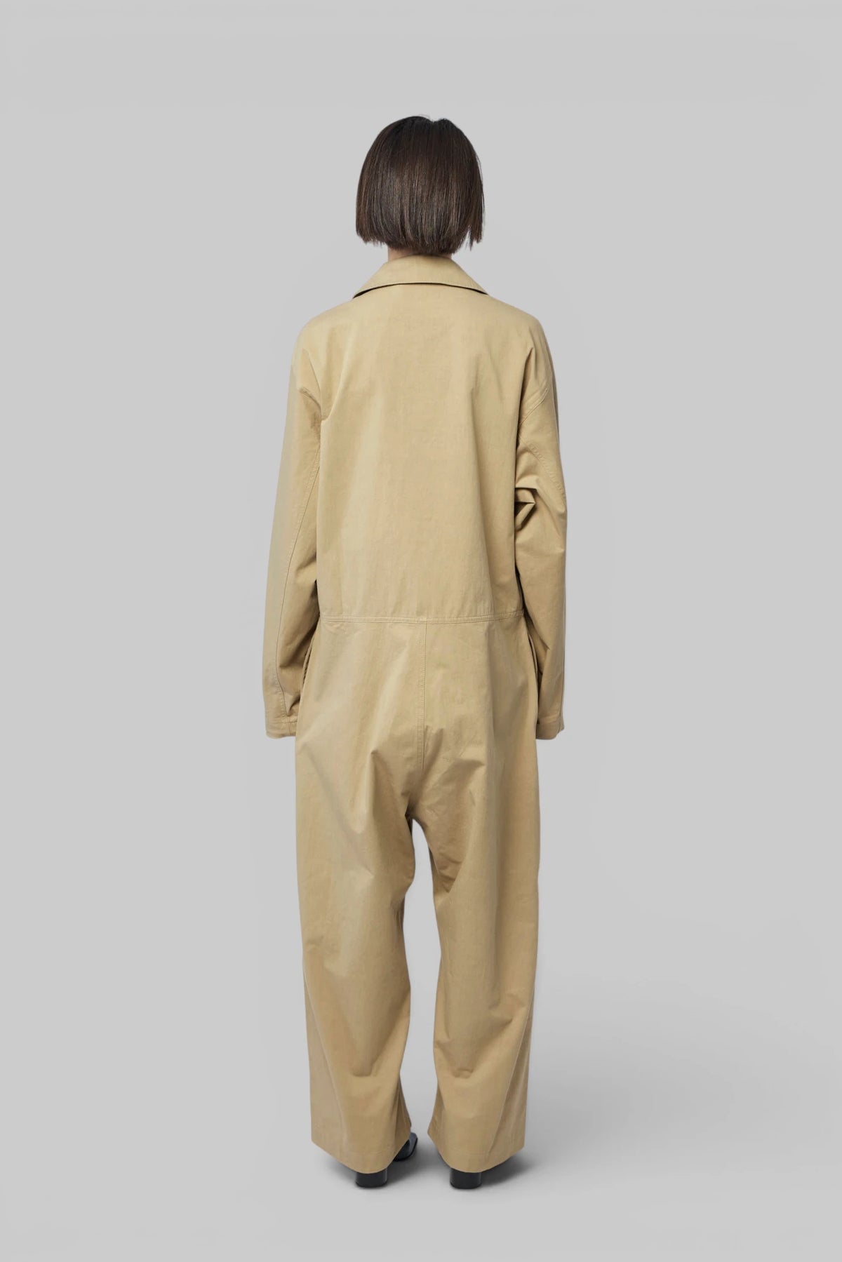 Sofie D'Hoore Loose Fit Jumpsuit button-up front close-up