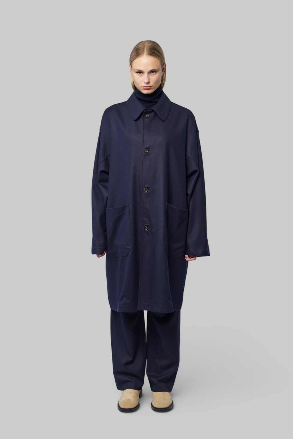Sofie D'Hoore - Mid Length Coat With 2 Patchpockets - LABELS