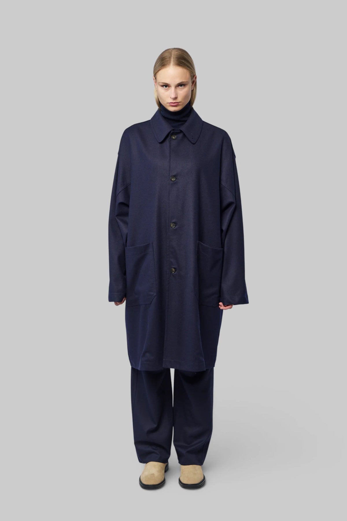 Sofie D'Hoore - Mid Length Coat With 2 Patchpockets - LABELS
