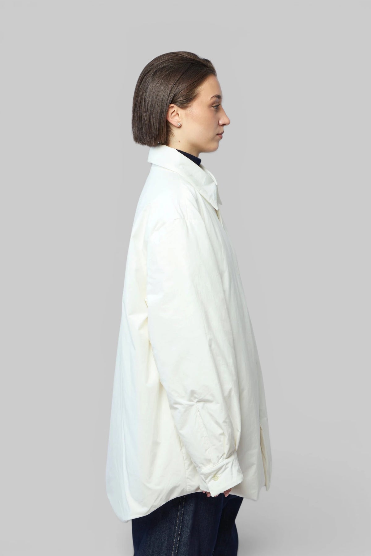 Sofie D'Hoore oversized down jacket styled with denim