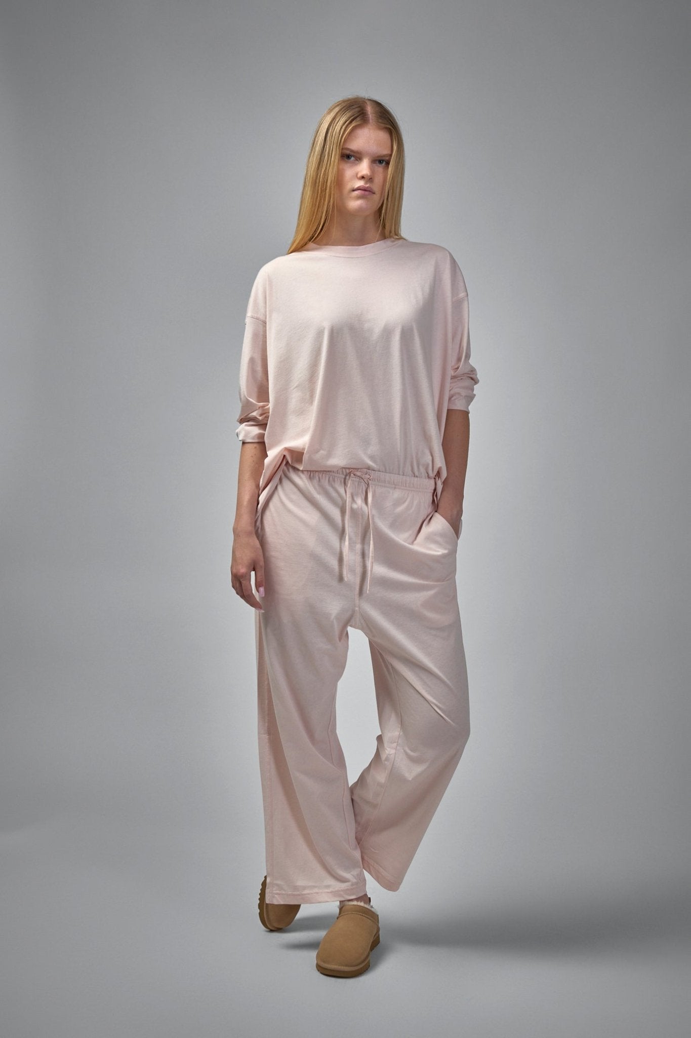 Sofie D'Hoore - Tahoe Long Sleeve C - Neck Pajama in Fine Jersey Knit - LABELS