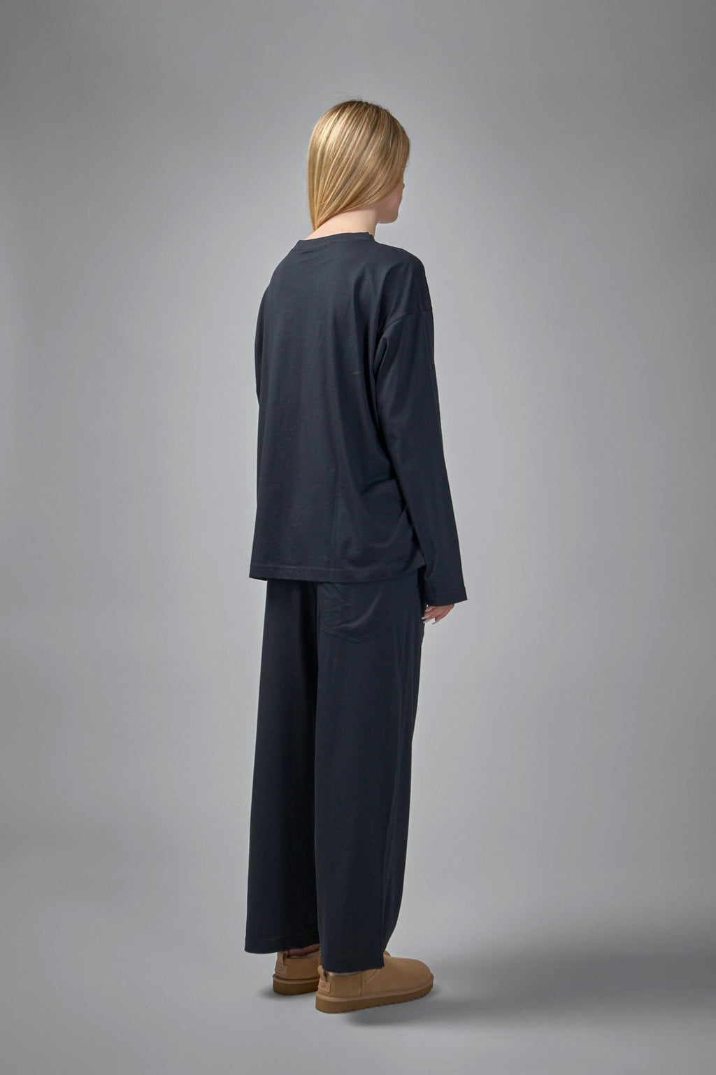 Sofie D'Hoore - Tahoe Long Sleeve C - Neck Pajama in Fine Jersey Knit - LABELS