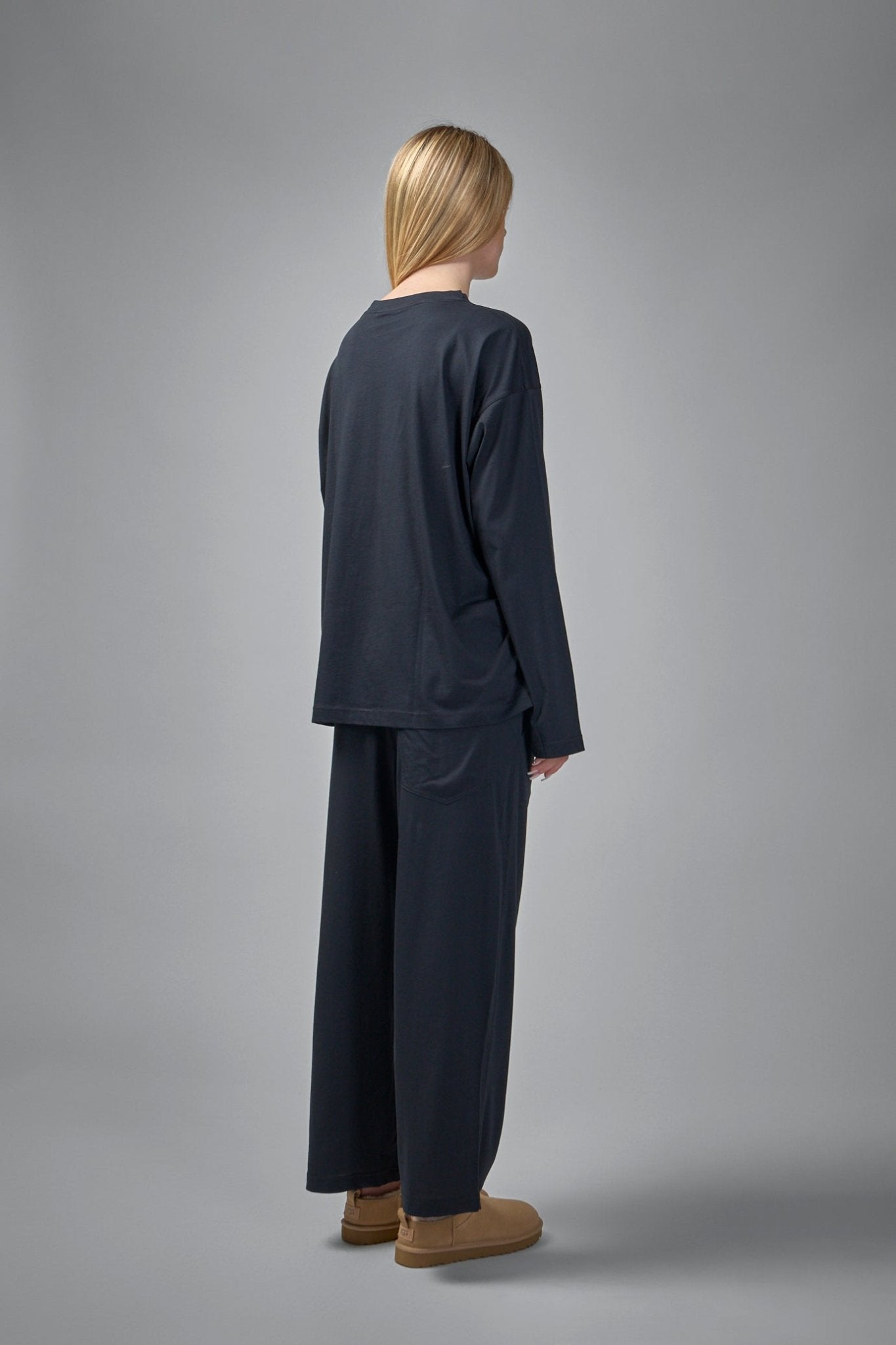 Sofie D'Hoore - Tahoe Long Sleeve C - Neck Pajama in Fine Jersey Knit - LABELS