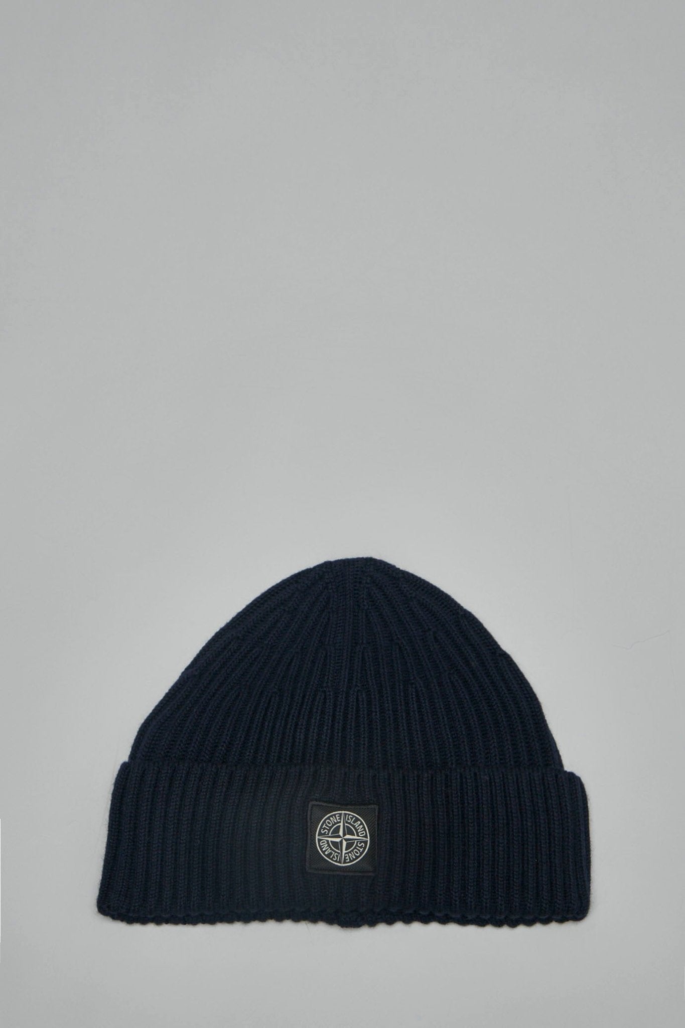 Stone Island - Beanie with Compass Logo Patch - LABELS