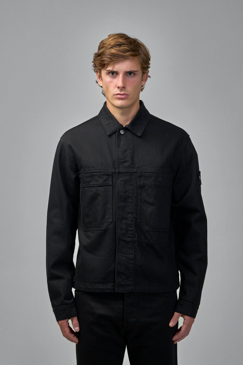 Stone Island - Black Denim Jacket - LABELS
