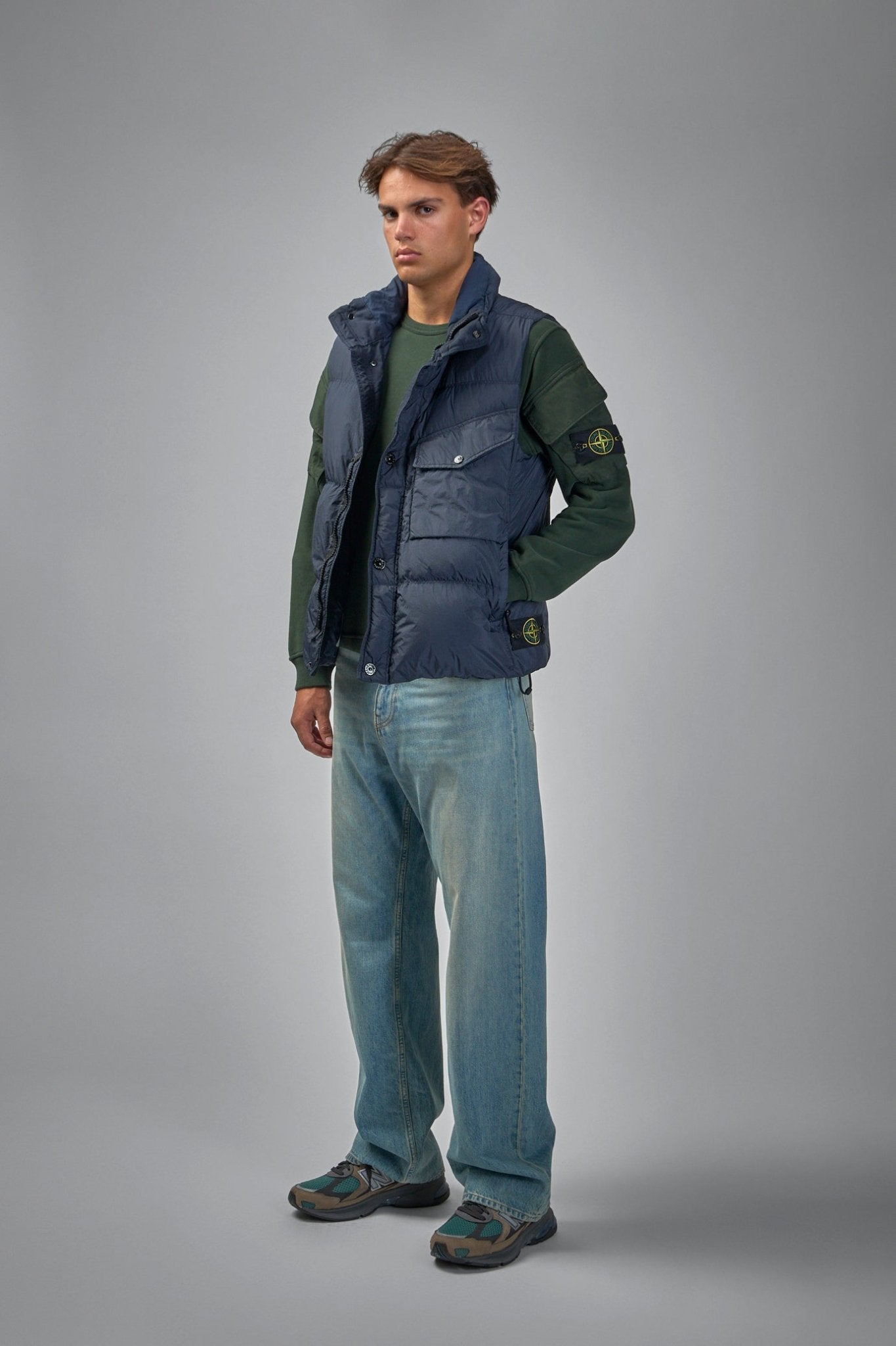 Stone Island - Crewneck Sweater with Pockets - LABELS