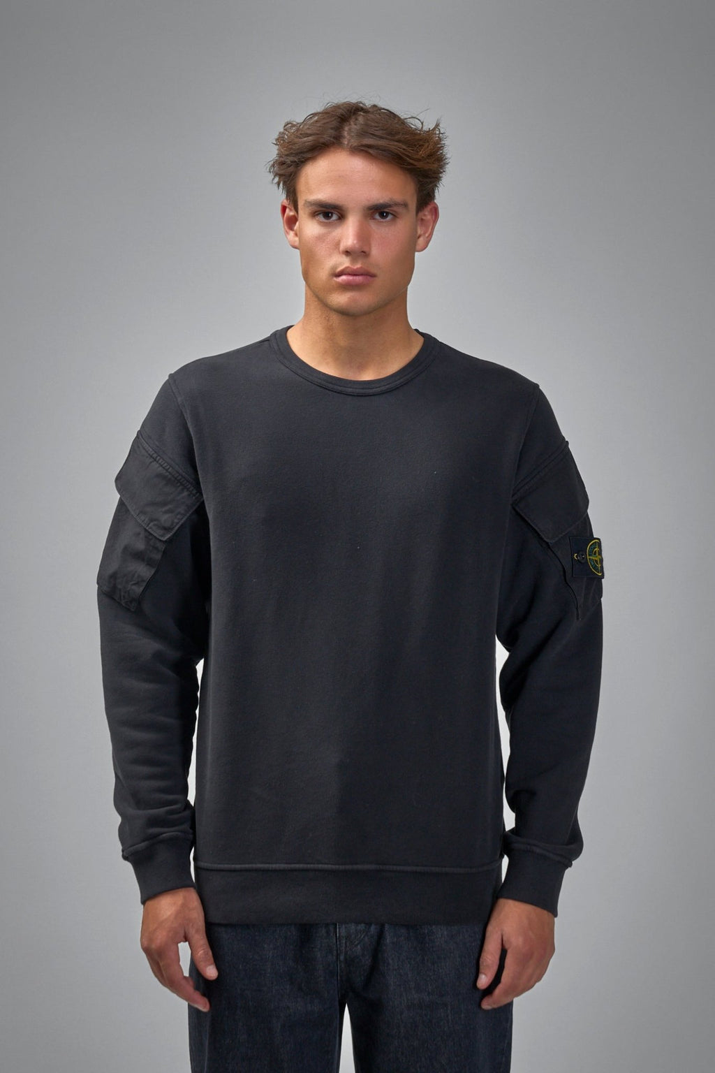 Stone Island - Crewneck Sweater with Pockets - LABELS
