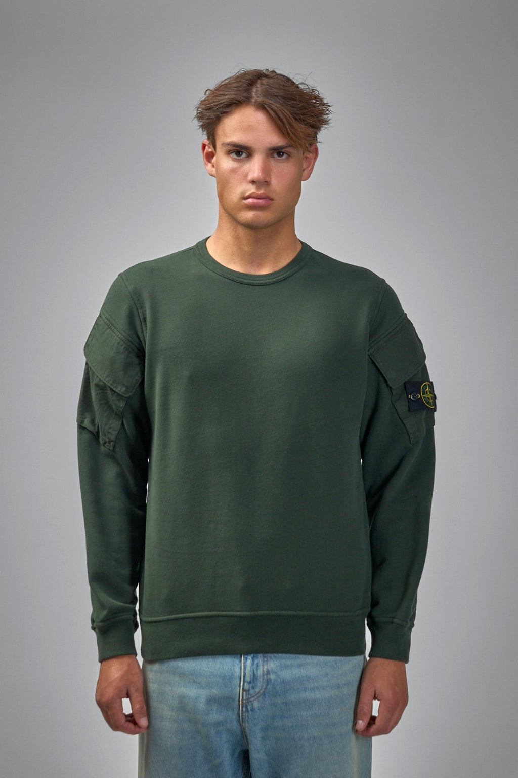 Stone Island - Crewneck Sweater with Pockets - LABELS