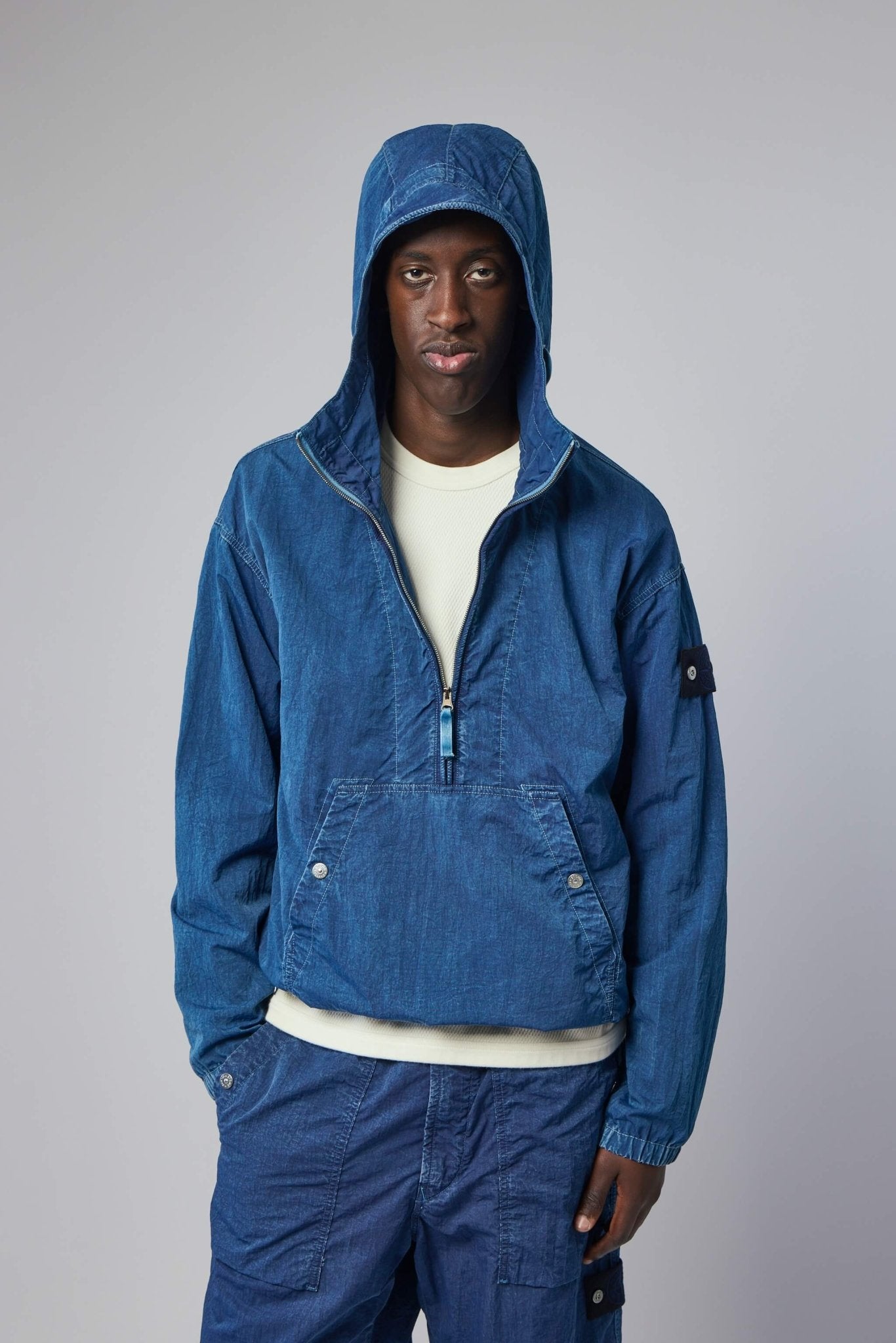 Stone Island - Denim Hooded Jacket - LABELS