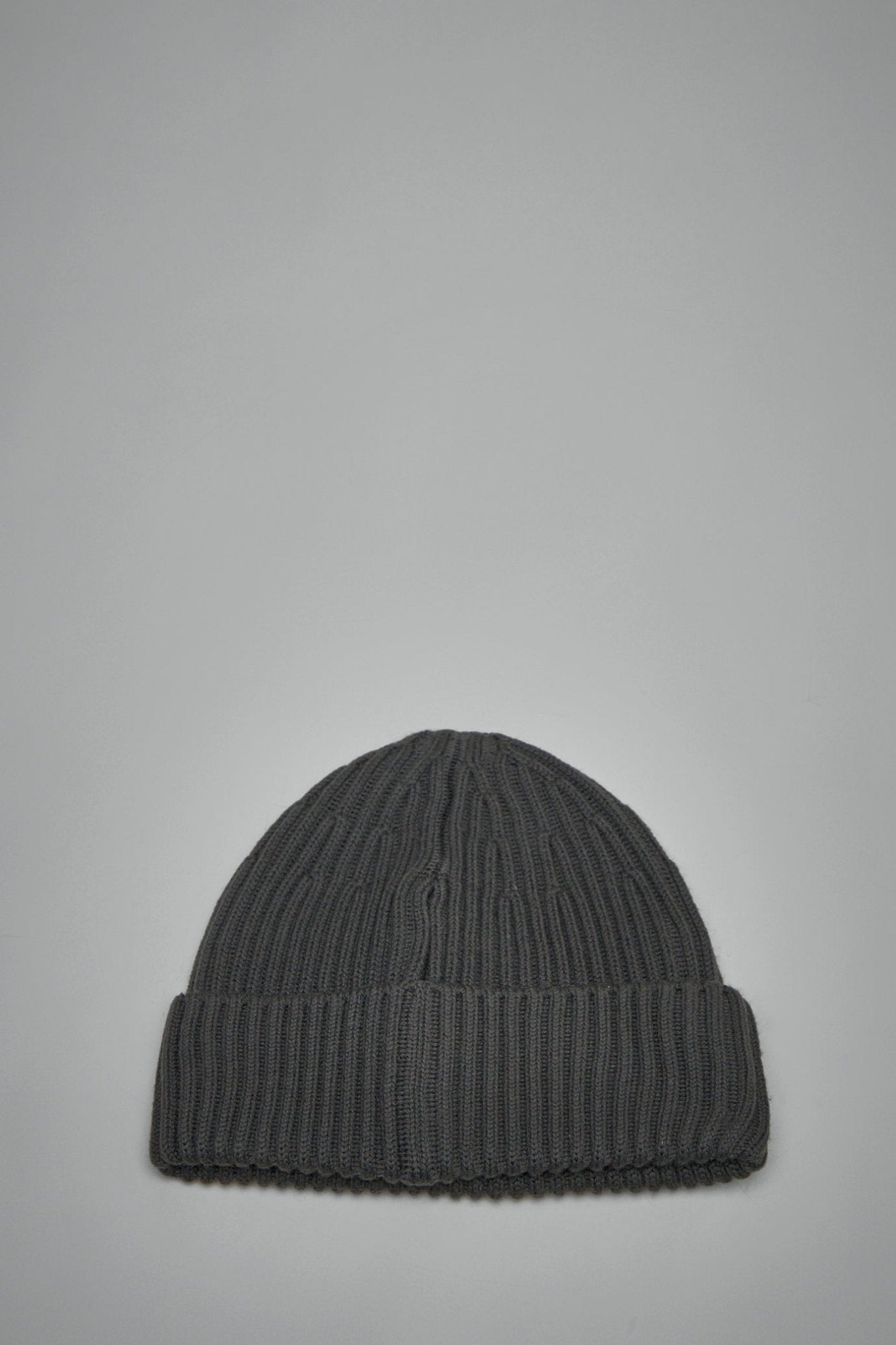 Stone Island - Full Rib RWS Wool Beanie with Compass Logo Patch - LABELS