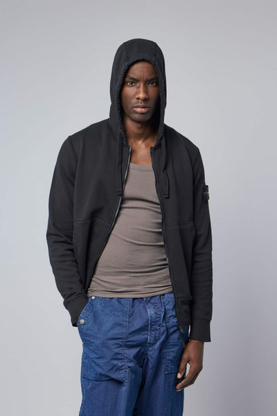 Regular Fit Zipper-up Hooded Sweatshirt