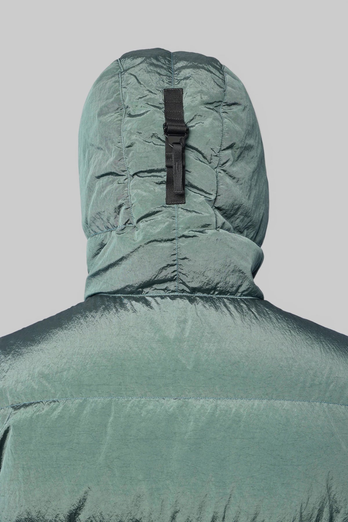 Stone Island Down jacket back view quilted stitching