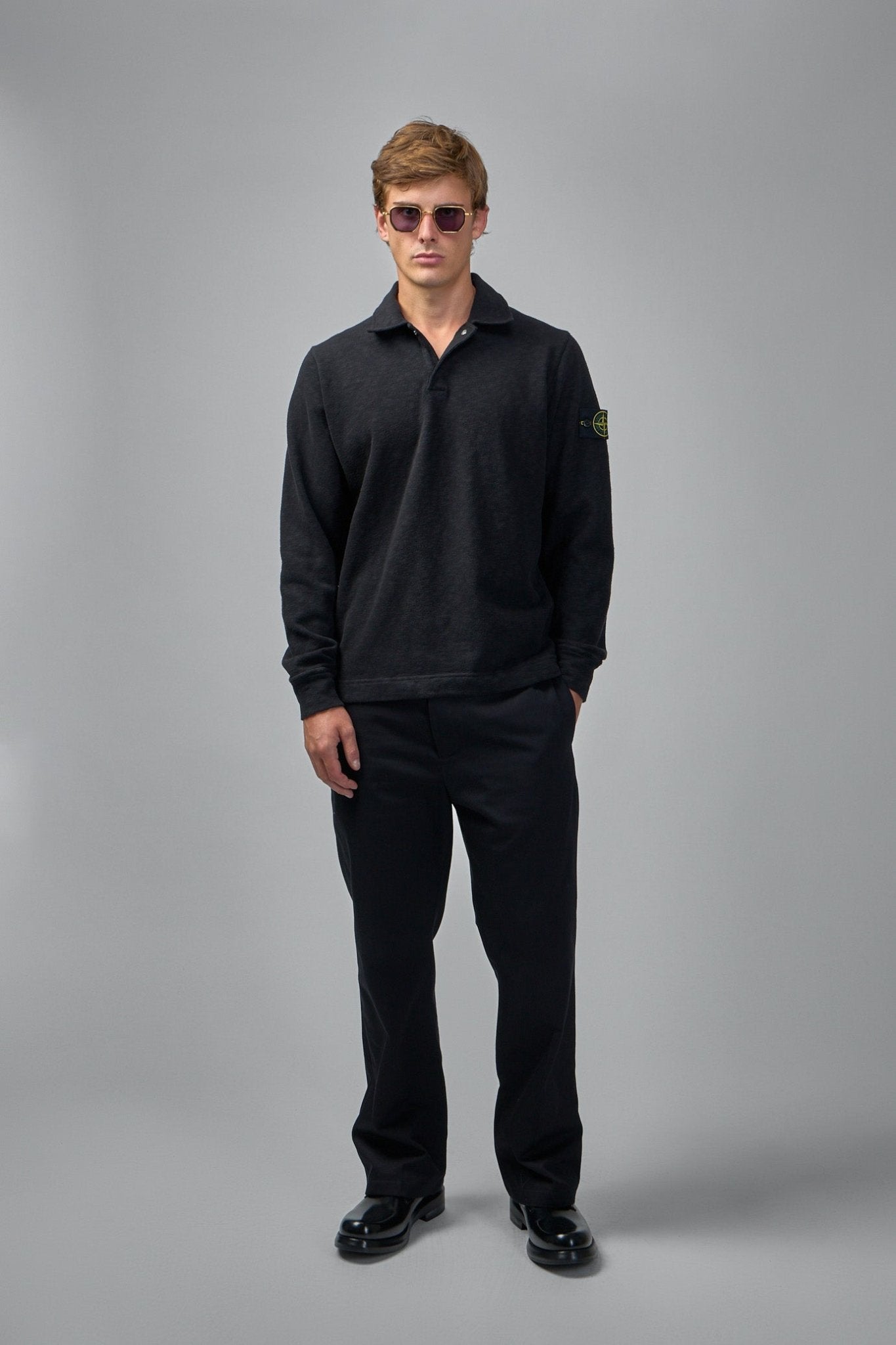 Stone Island - Long Sleeve Polo Shirt - LABELS