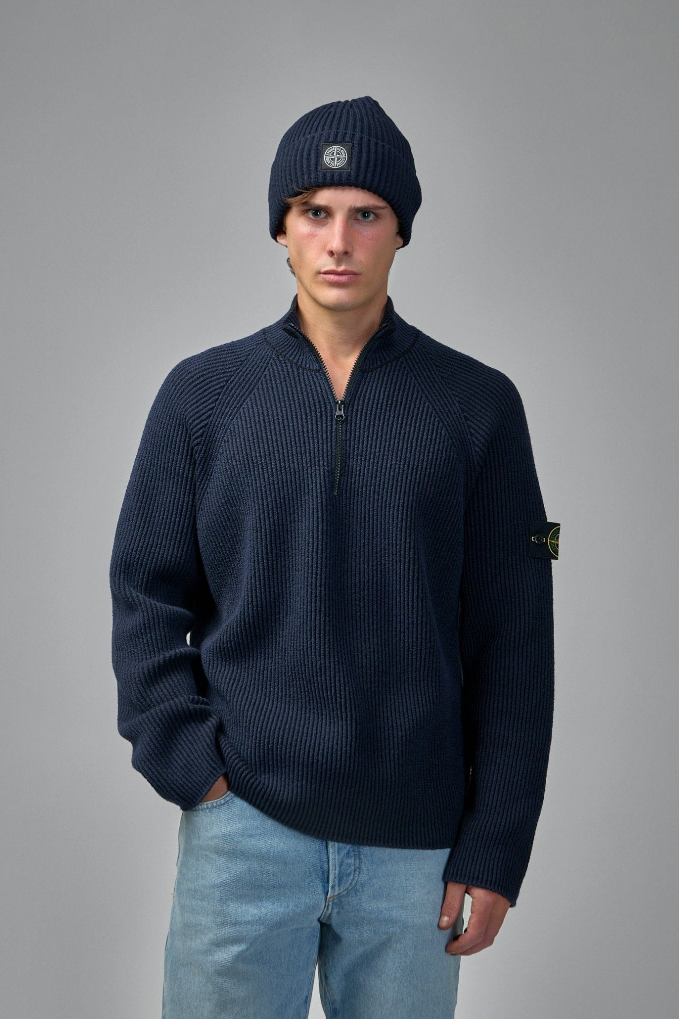 Stone Island - Long Sleeve Slim Fit Polo Shirt - LABELS