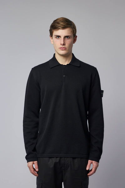 Loose Fit Long Sleeve Polo