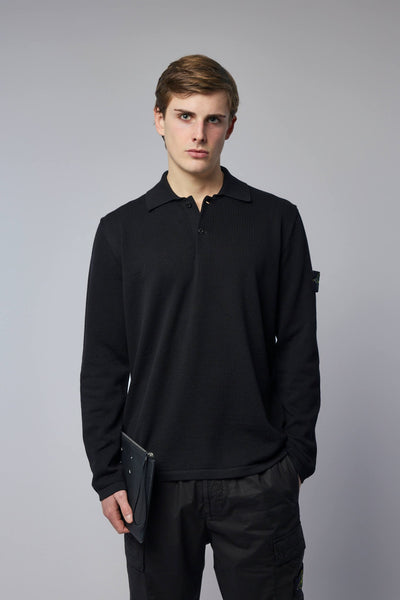 Loose Fit Long Sleeve Polo