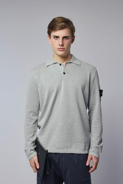 Loose Fit Long Sleeve Polo