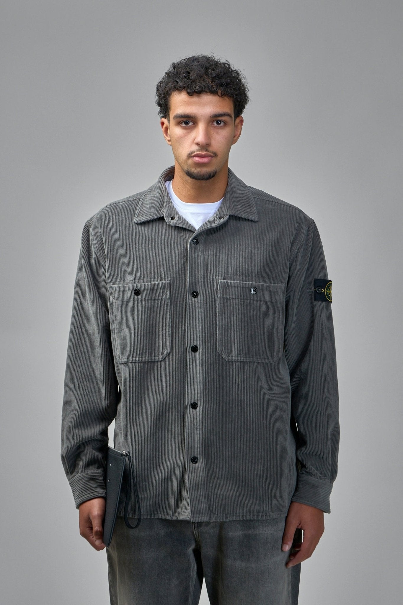 Stone Island - Organic Cotton Corduroy Overshirt - LABELS