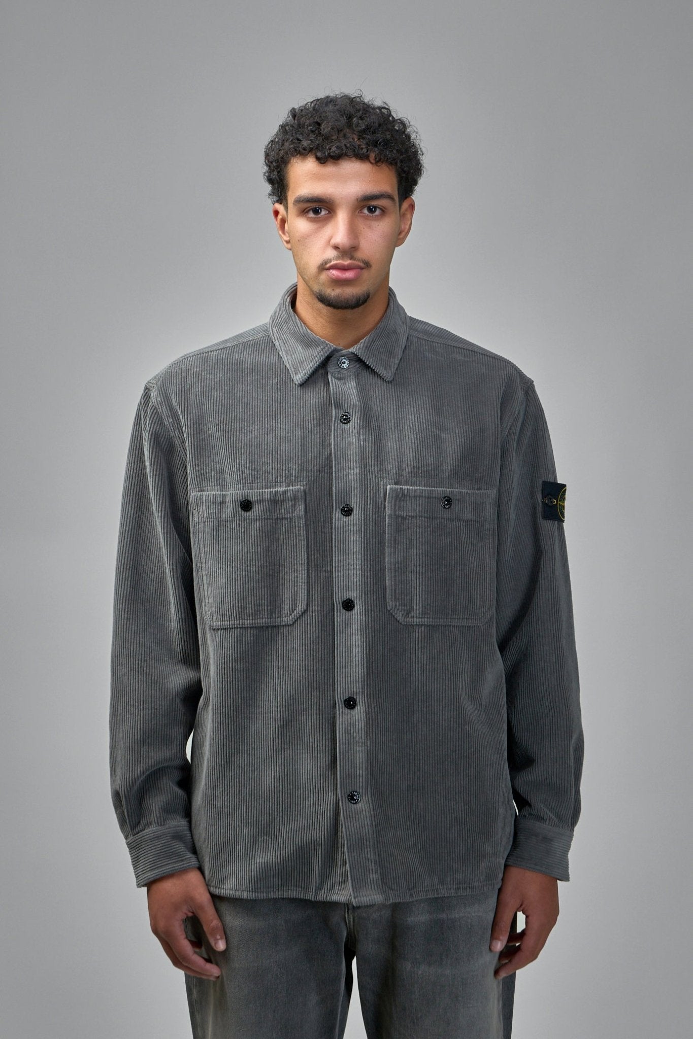 Stone Island - Organic Cotton Corduroy Overshirt - LABELS