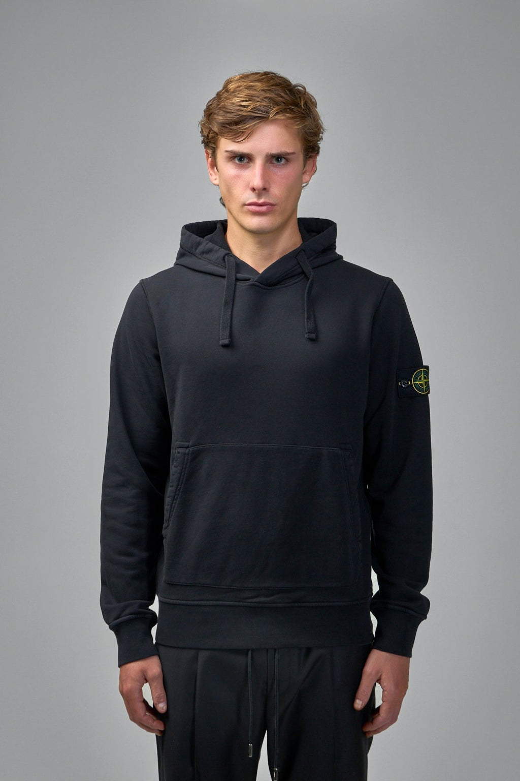 Stone Island - Regular Fit Hooded Sweatshirt With Pouch Pocket - LABELS