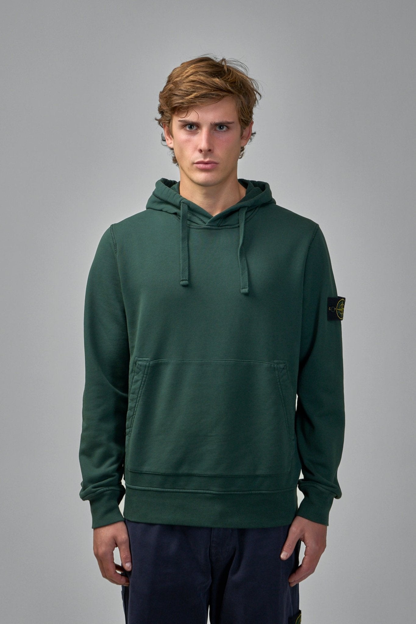 Stone Island - Regular Fit Hooded Sweatshirt with Pouch Pocket - LABELS