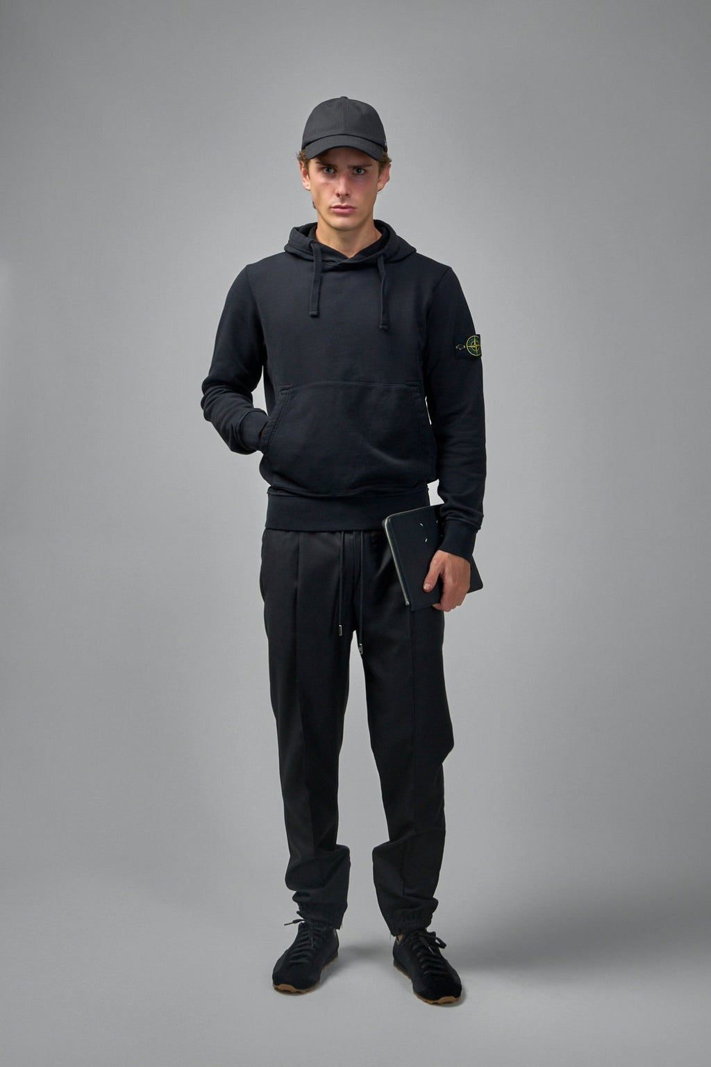 Stone Island - Regular Fit Hooded Sweatshirt With Pouch Pocket - LABELS