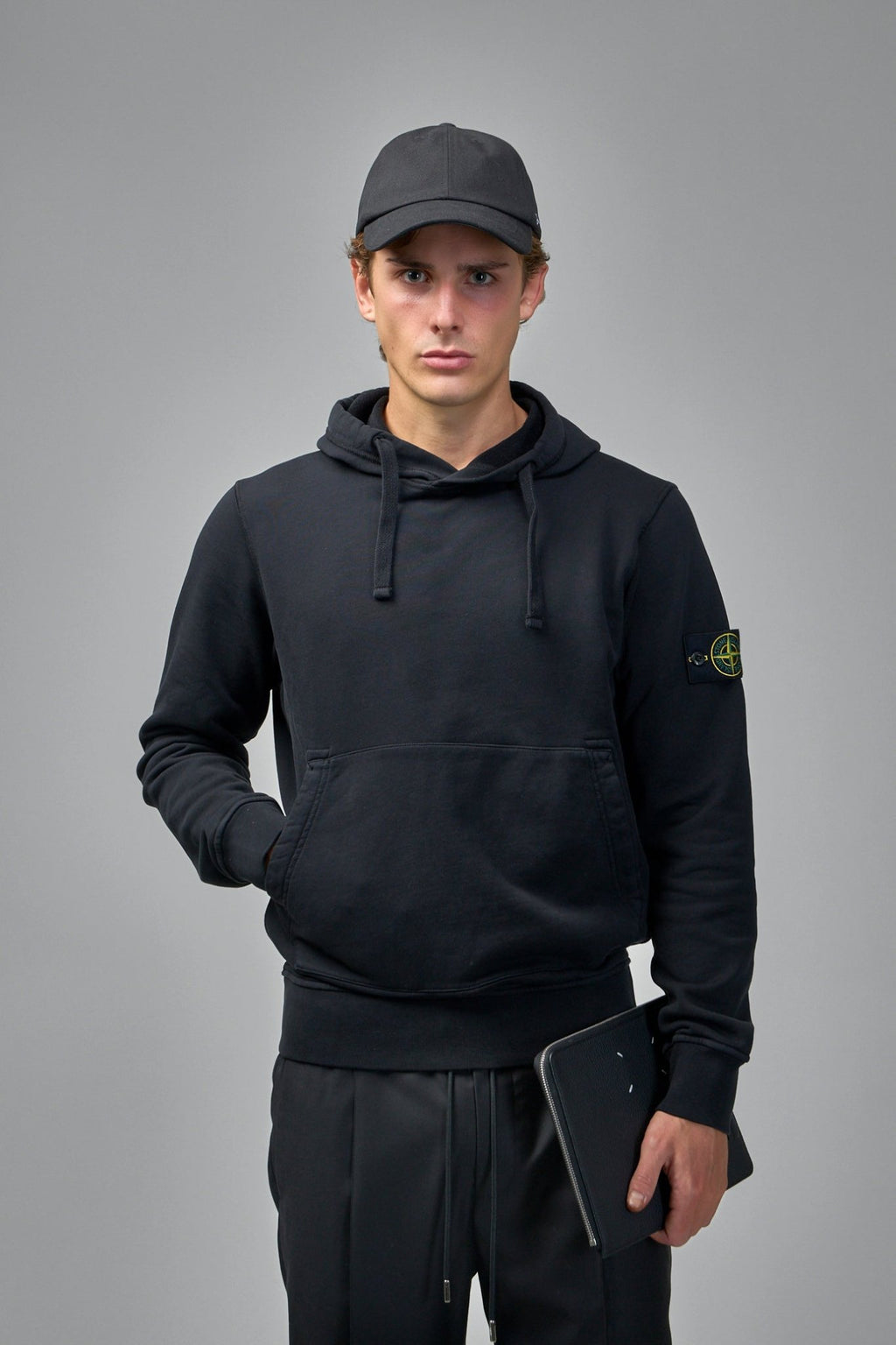 Stone Island - Regular Fit Hooded Sweatshirt With Pouch Pocket - LABELS
