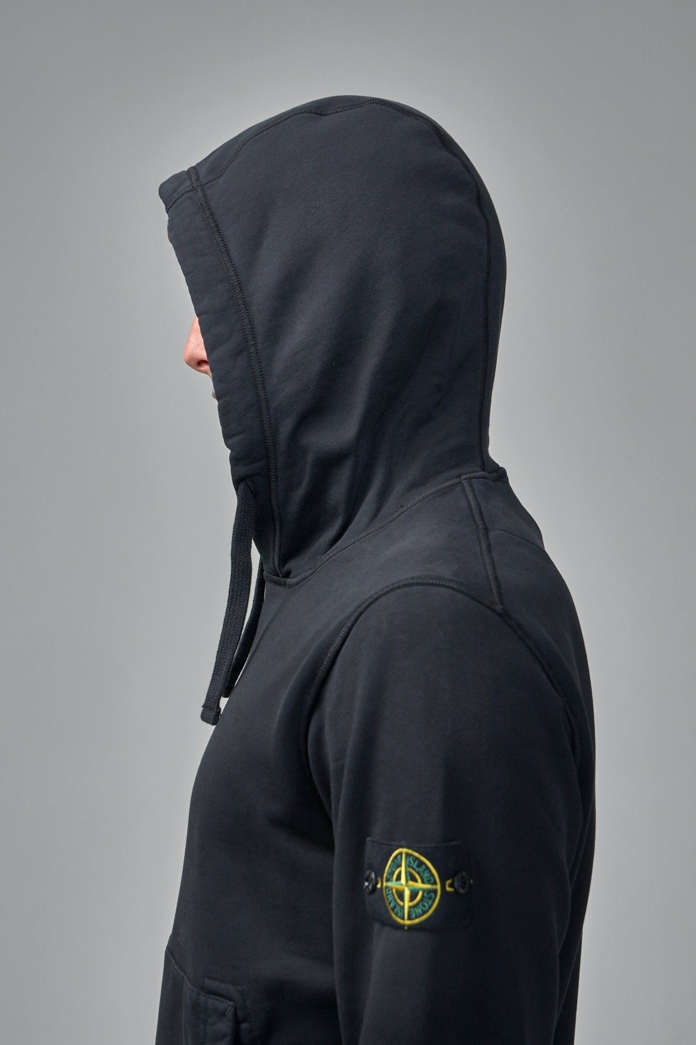 Stone Island - Regular Fit Hooded Sweatshirt With Pouch Pocket - LABELS
