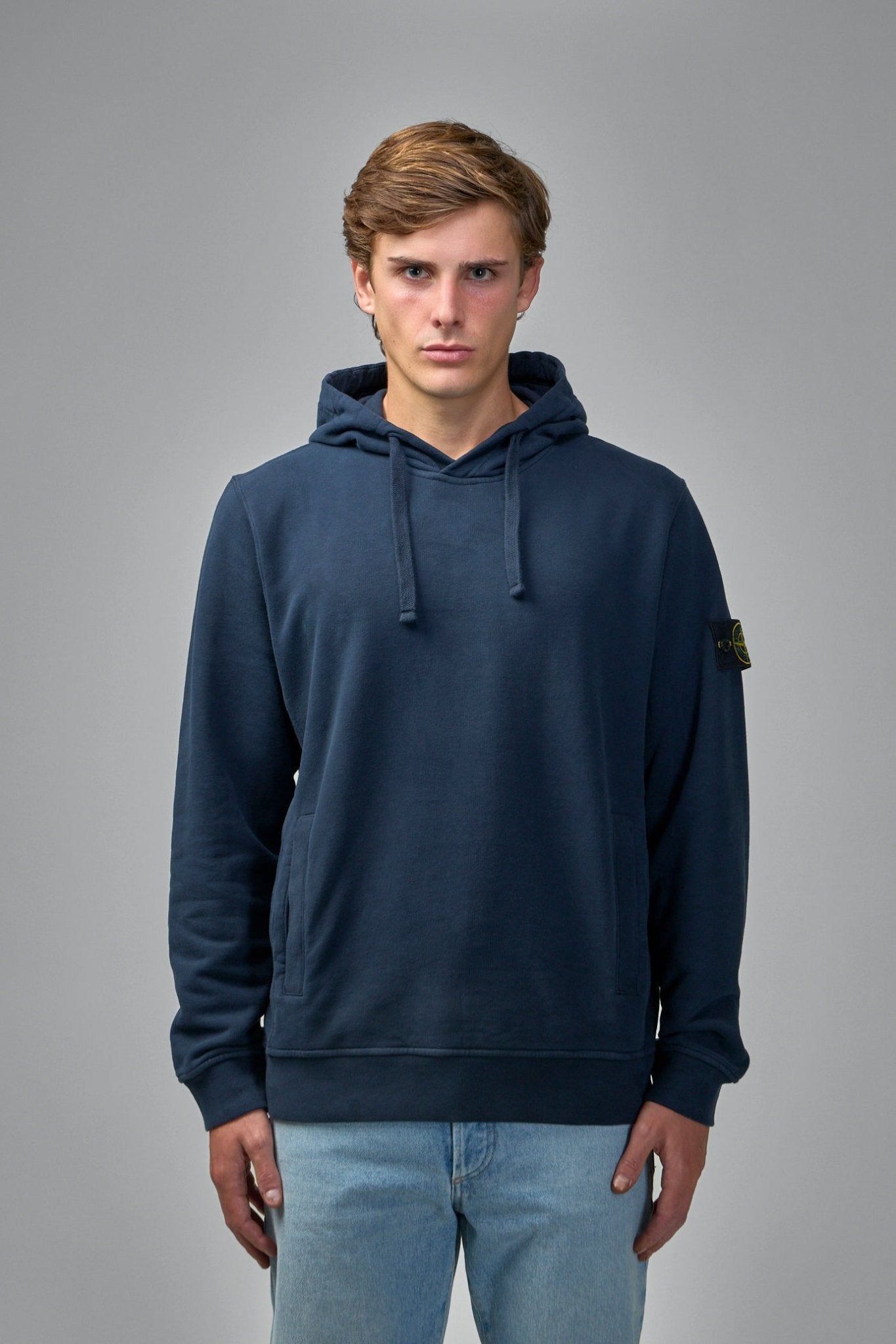 Stone Island - Regular Fit Hooded Sweatshirt with Pouch Pocket - LABELS