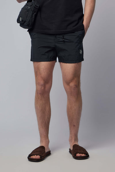 Casual Shorts with Embroidered Logo