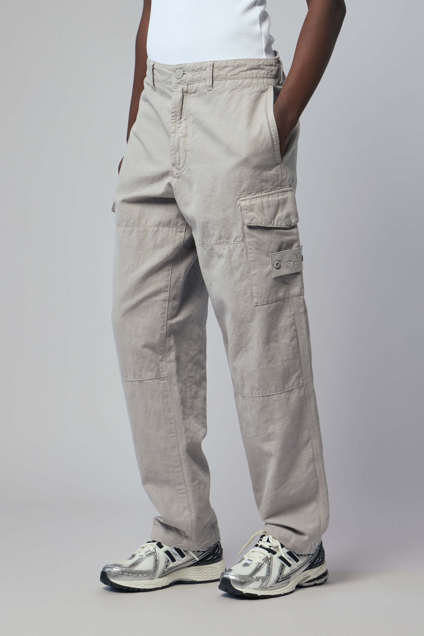Stone Island Cargo Pants - Cotton Linen Relaxed Fit – LABELS