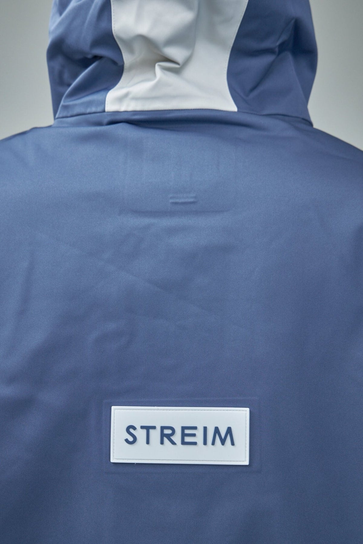 Streim parka coat fabric detail showing water repellent polyester construction